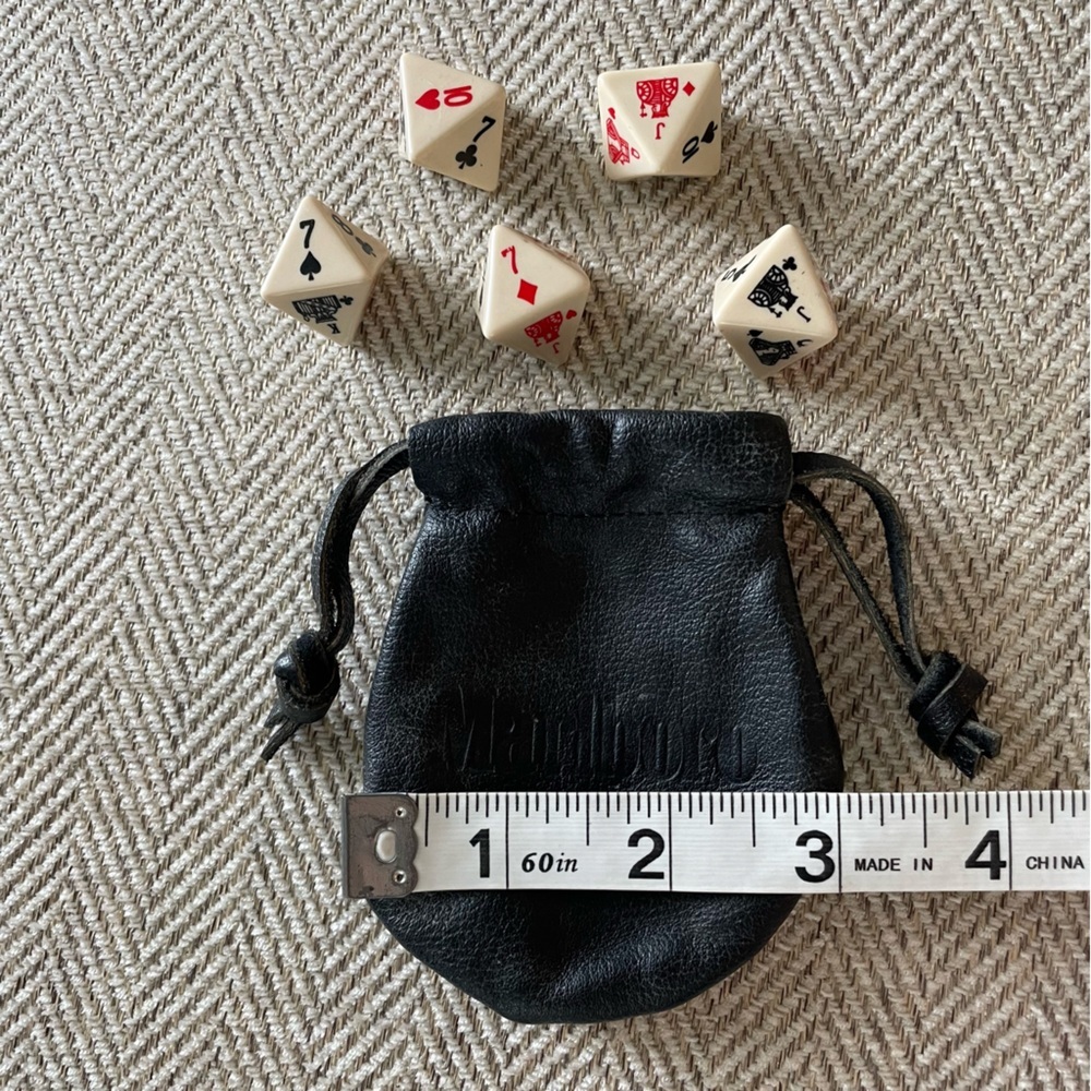 Vintage Marlboro Leather Pouch with six sided dice - Picture 2 of 5